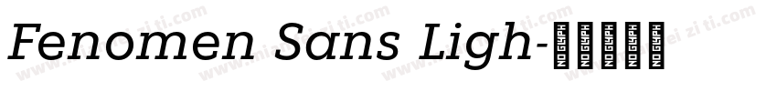 Fenomen Sans Ligh字体转换